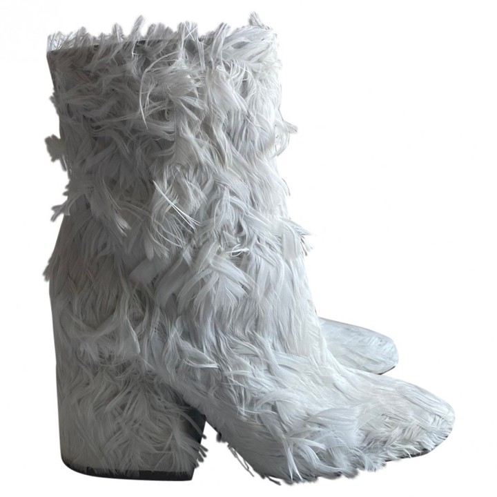 maison margiela fur boots