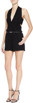 Thumbnail for your product : Robert Rodriguez Belted Crepe Cutout Jumper
