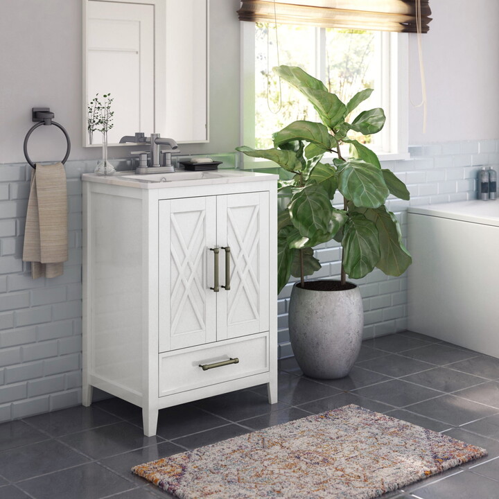 Twin Star Home 24" Single Bathroom Vanity with Lower Drawer