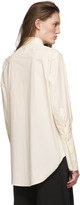 Thumbnail for your product : Studio Nicholson Off-White Cross Over Shirt