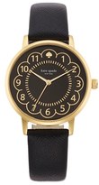 Thumbnail for your product : Kate Spade Women's 'Metro' Scalloped Dial Leather Strap Watch, 34Mm