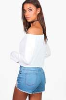 Thumbnail for your product : boohoo Tall Off The Shoulder Crop Top