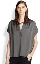 Thumbnail for your product : Vince Silk Popover Top