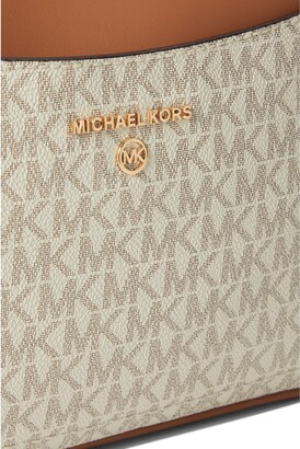 Michael Kors Womens Small Chain Pouchette (Vanilla Acorn) Mk