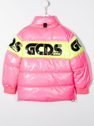 Gcds Kids Padded Logo Jacket