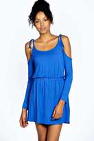 Thumbnail for your product : boohoo Tara Tie Shoulder Dress