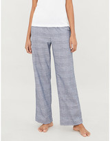 Thumbnail for your product : Derek Rose Kelburn brushed cotton-flannel pyjama bottoms