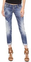 Thumbnail for your product : DSquared 1090 DSQUARED2 Pat Low Rise Jeans