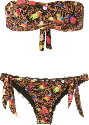 AMIR SLAMA Papagaio bandeau bikini set