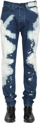 Narrow Bleached Cotton Denim Jeans