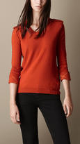 Thumbnail for your product : Burberry Epaulette Detail Cashmere Sweater