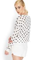Thumbnail for your product : Forever 21 Slub Knit Polka Dot Top
