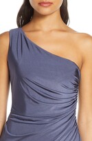 Thumbnail for your product : Eliza J Ruched One-Shoulder Cocktail Dress