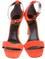 Thumbnail for your product : Celine Suede Ankle-Strap Sandals