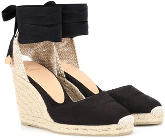 castañer chiara 80 canvas wedge espadrilles