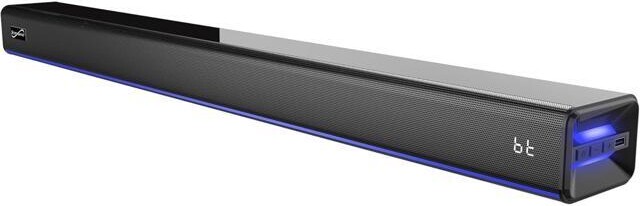 Supersonic SC-1424SB 2.0 Bluetooth Soundbar 60W w/ HDMI ARC, FM Radio, Ambient Light