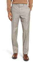 Thumbnail for your product : John W. Nordstrom R) Traditional Fit Flat Front Solid Wool Trousers