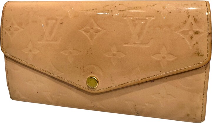 Louis Vuitton Monogram Sarah Vernis Portofoyille Bi-fold Wallet Rose Ballerine