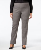 Thumbnail for your product : Charter Club Plus Size Cambridge Plaid Slim-Leg Pants, Only at Macy's