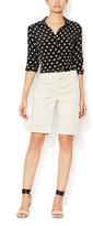 Thumbnail for your product : Magaschoni Sateen Shorts with Folded Cuffs