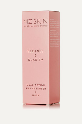 MZ SKIN Cleanse & Clarify Dual Action Aha Cleanser & Mask, 100ml