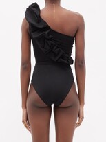 Thumbnail for your product : Maygel Coronel Elena Structured-ruffle Shoulder Swimsuit - Black