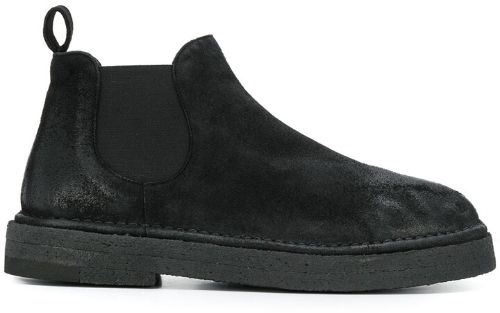low rise chelsea boots