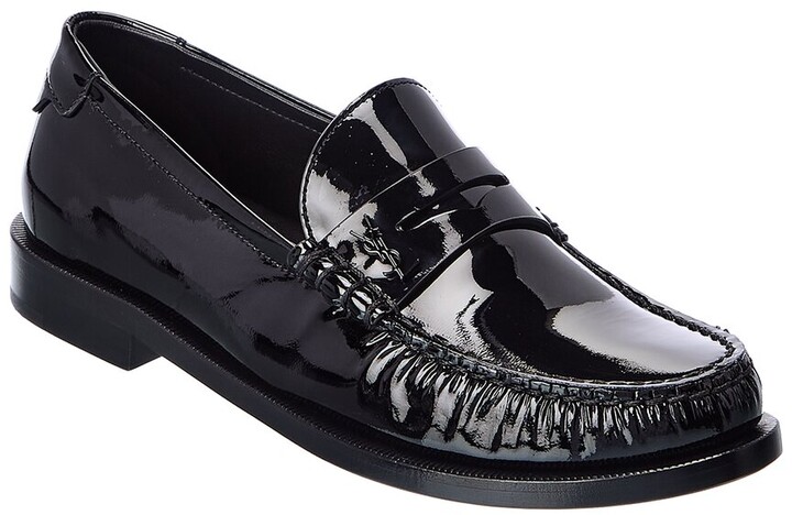 Women Black Patent Leather Penny Loafers | Shop the world's 