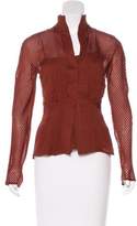 Thumbnail for your product : Akris Silk Button-Up Top w/ Tags