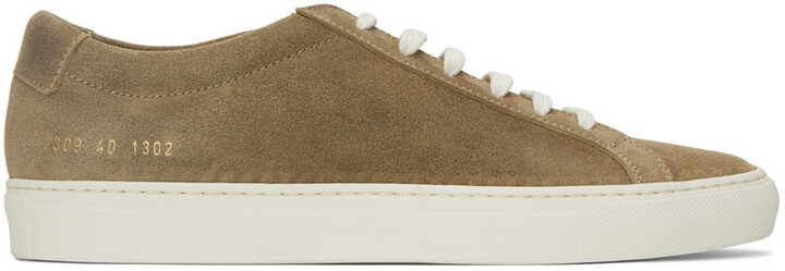 common projects tan sneakers