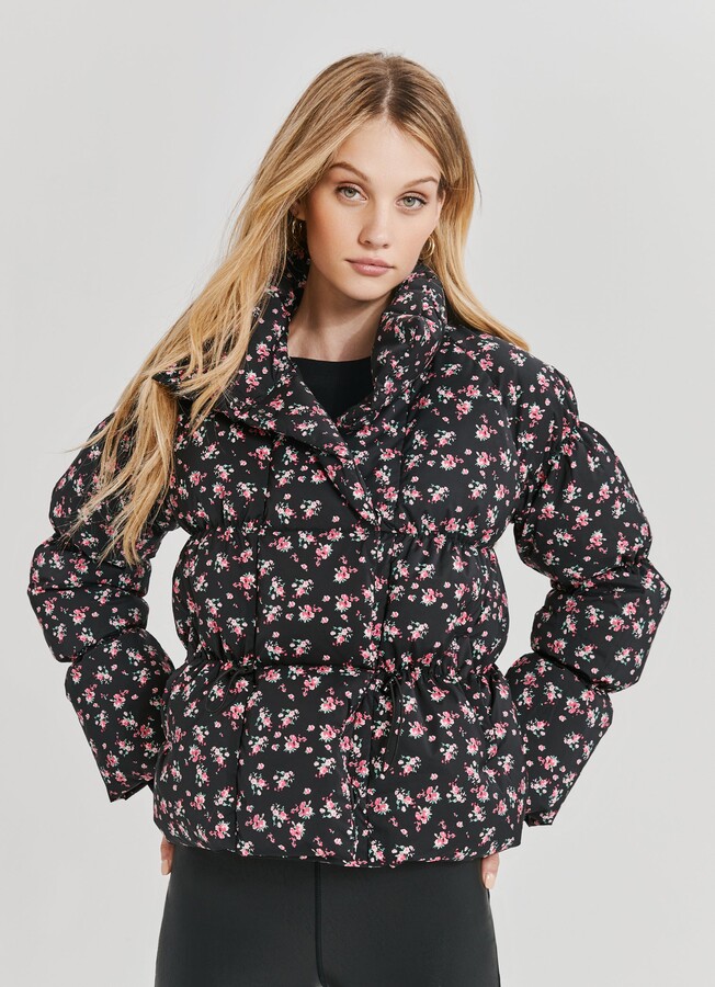 floral puffer jackets