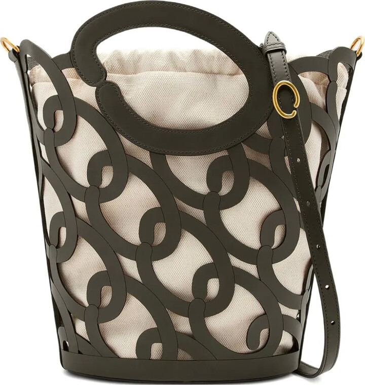 Oscar de la Renta Leather Tote Bag