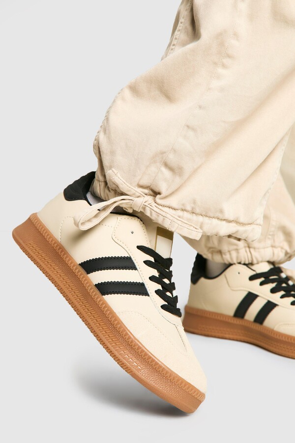Contrast Stripe Boohoo Nike Trainers Boohoo Faux Suede Contrast