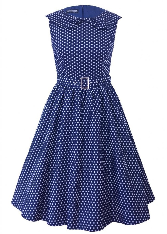 Milk Moon Vintage New Vintage 1950s 1960s Polka Dot Retro Bow