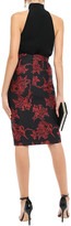 Thumbnail for your product : Roberto Cavalli Wrap-effect Buckle-detailed Metallic Jacquard Pencil Skirt
