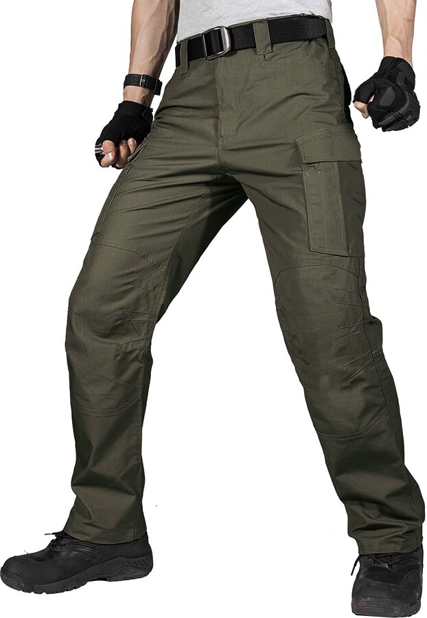 FREE SOLDIER Men's Water Resistant Pants Relaxed Fit Tactical Combat