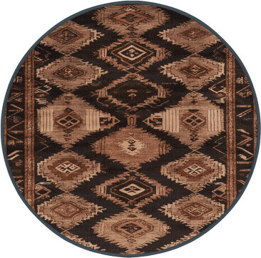 Wildon Home Machine Washable Persian Black Area Rug
