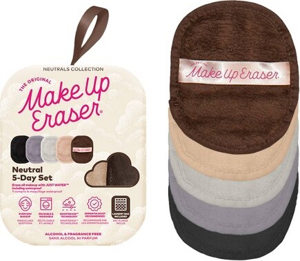 Makeup Eraser MakeUpEraserSkinCareNeutrals5DaySet-5ct
