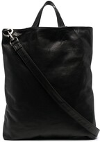 Thumbnail for your product : Ann Demeulemeester Embossed-Logo Leather Tote Bag