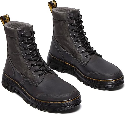 Dr. Martens Combs Jungle Zip Casual Boots Boots Gunmetal : UK 5 (US Men's 6 - Women's 7) Medium, Leather
