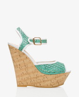 Thumbnail for your product : Forever 21 Cutout Cork-Wrapped Wedges