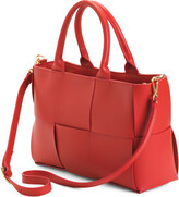 Thumbnail for your product : Stella Bianca Made In Italy Leather Woven Tote