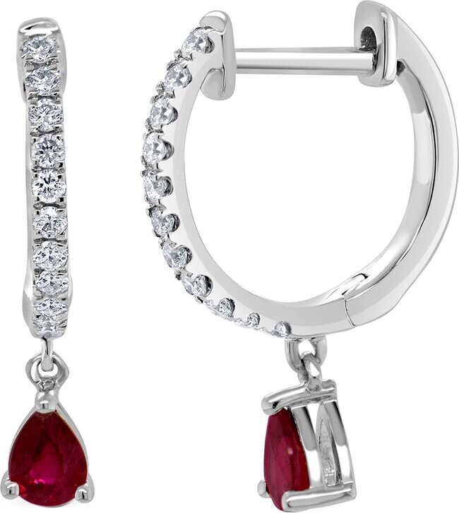 Sabrina Designs 14K 0.54 ct. tw. Diamond & Ruby Drop Earrings