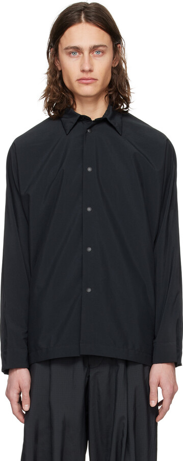 Homme Plisse シャツ Homme Plissé Issey Miyake Monthly Colors July Shirt in Black