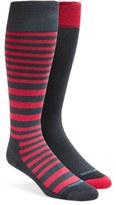 Thumbnail for your product : Tommy John 'Johan Stripe' InvisiGripTM Socks (2-Pack)