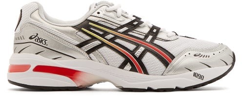asics white leather trainers