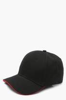 Thumbnail for your product : boohoo Plain Cap With Red Brim