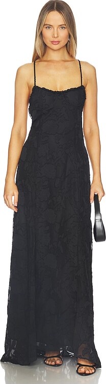 Runaway The Label Ellerby Frill Trim Maxi Dress