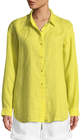 eileen fisher organic linen boyfriend shirt