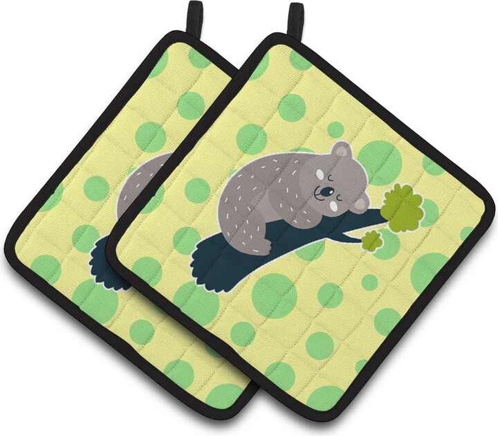 Caroline's Treasures Koala Naptime Pair of Pot Holders